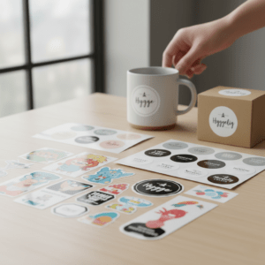 Klistermærke ark - A4